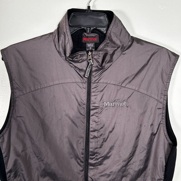 Marmot Jacket Womens Large Black Outdoor Hiking SoftShell Full Zip Vest - Picture 2 of 7
